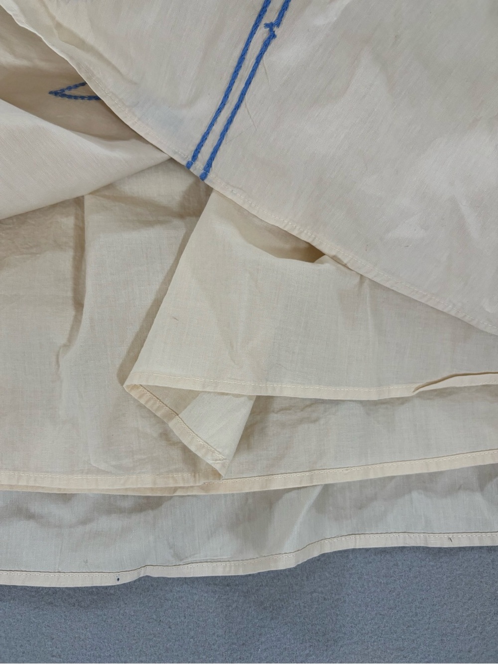 Ciebon Gale Cream Midi Dress with Navy Palm Motif cotton M - Picture 14 of 14